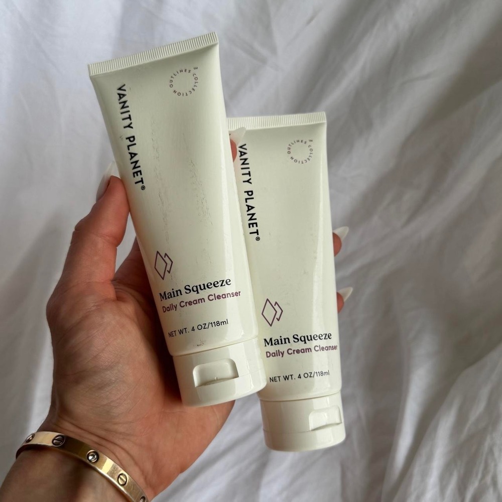 Vanity Planet Main Squeeze Daily Cream Cleanser Bundle 2x 4oz 118ml Tubes NEW